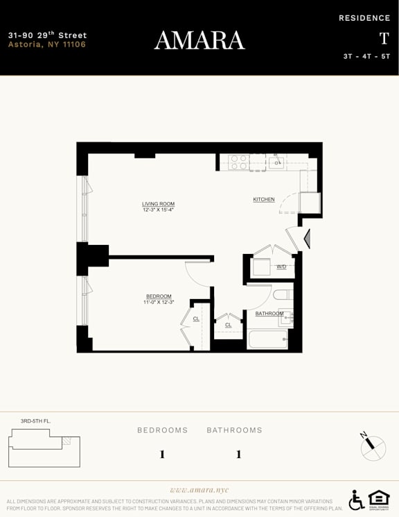 A floor plan for a residence at 31-90 29th Street in Astoria, NY.