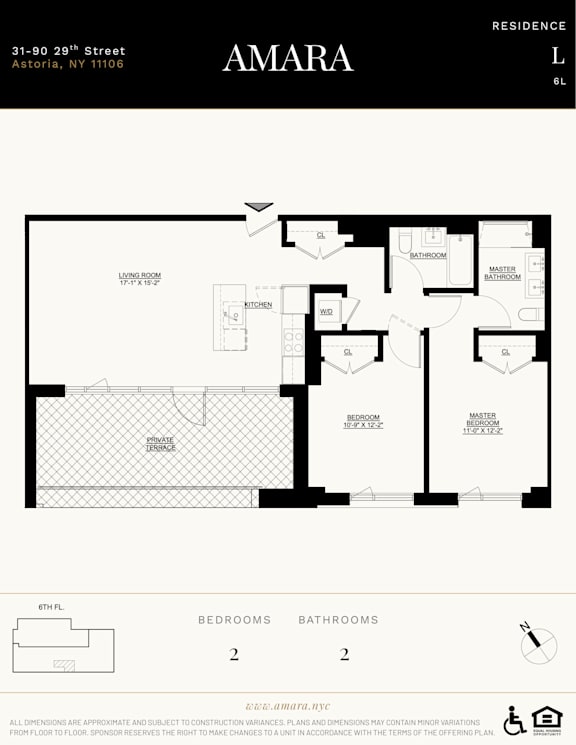 A floor plan for a residence at 31-90 29th Street in Astoria, NY.