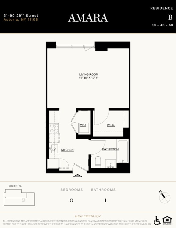A floor plan for a residence at 31-90 29th Street in Astoria, NY.