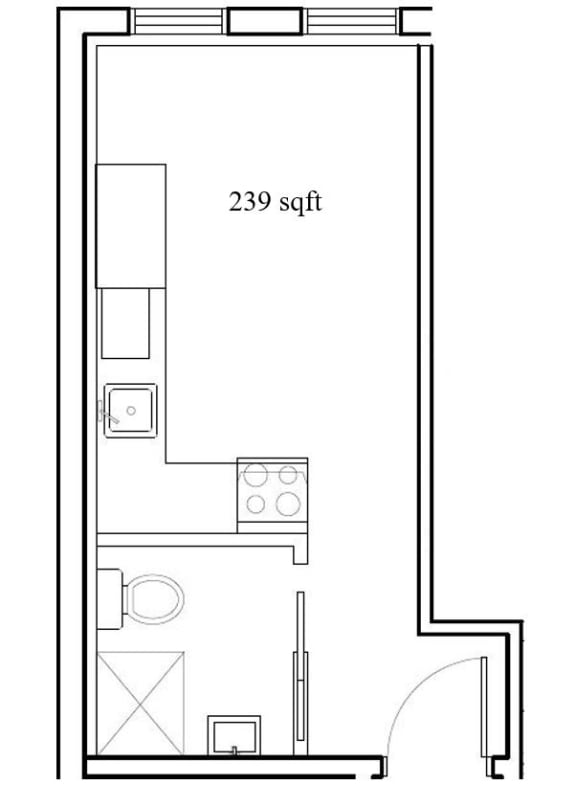 a floor plan of a small apartment