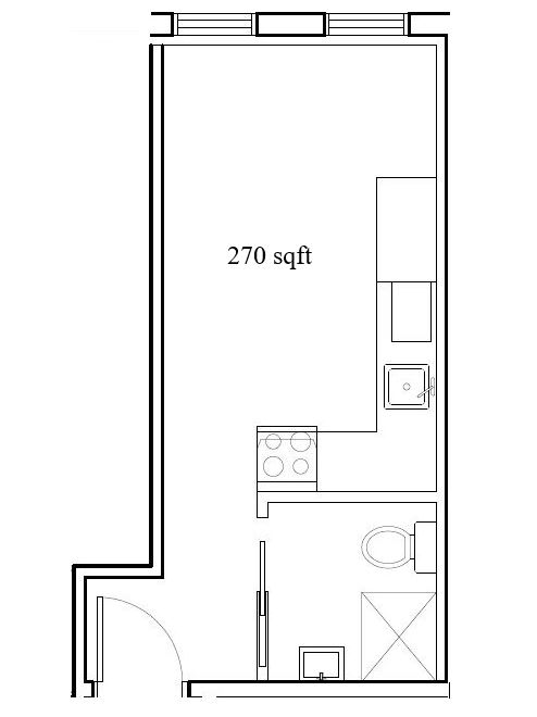 a floor plan of a small apartment