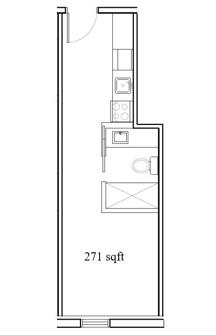 a small floor plan of a small house