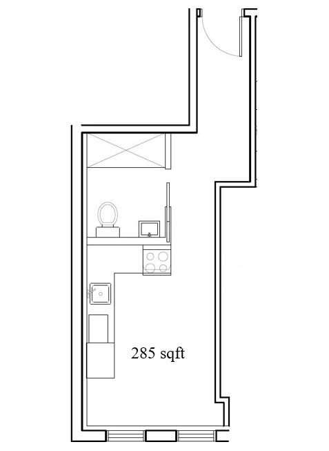 a floor plan of a small house