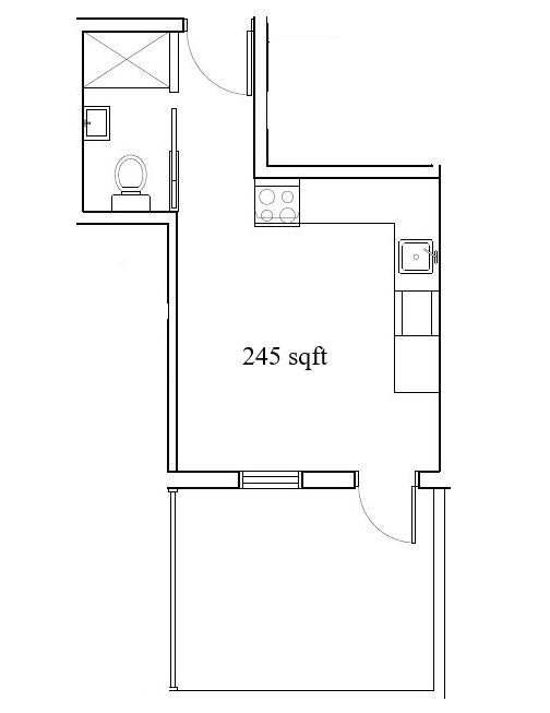 a floor plan of a small house