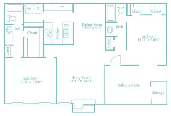 floor plan photo of the enclave at tranquility lake apartments