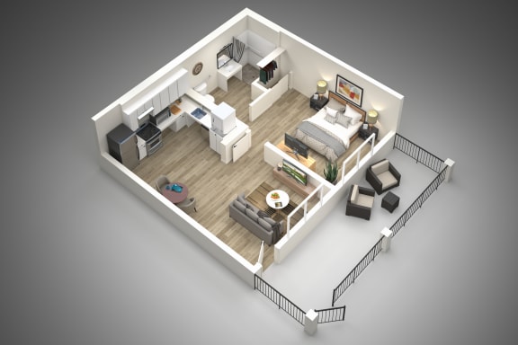 1 bed 1 bath F 1 bed 1 bath F at Presidio Palms Apartments, Arizona