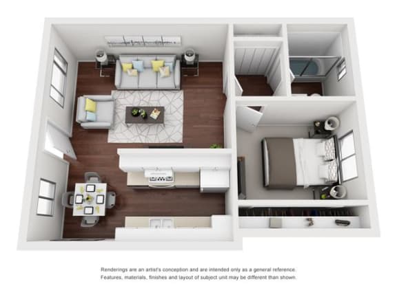 1x1 floorplan