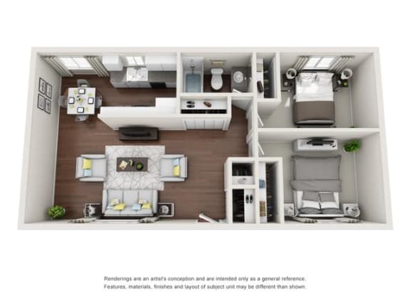 2x2 floor plan