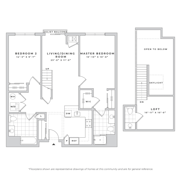a floor plan of three different floors of a house