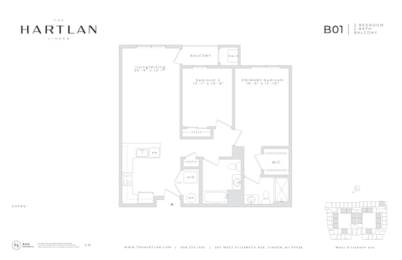 A floor plan for a property by Hartlan LLC.