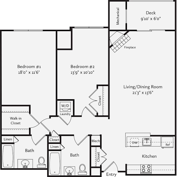 B03_Mohawk Floorplan at The Henry, New York, 10970