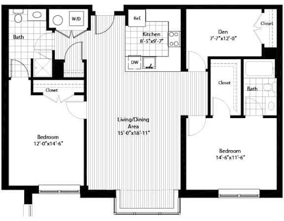 Floor Plan  B13 RSE Floorplan at RiversEdge, Weehawken, 07086