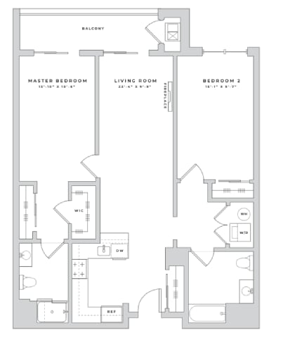a floor plan of a living room and a dining room