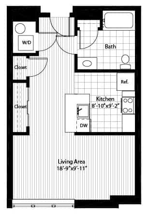 Floor Plan  S2 Floorplan at RiversEdge, New Jersey, 07086