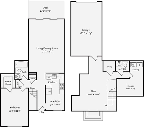 Tamarack Floorplan at The Henry, Pomona