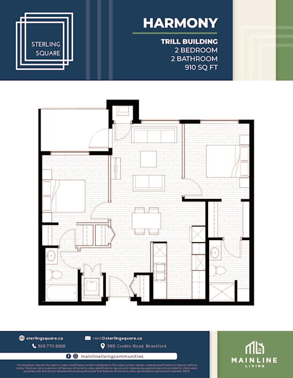 floor plan of suite