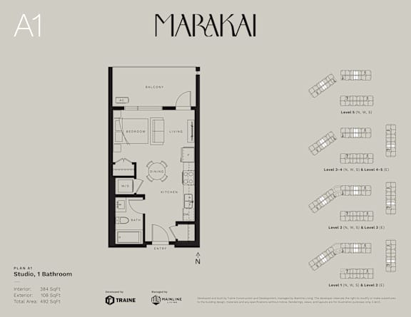 the floor plan of the apartment