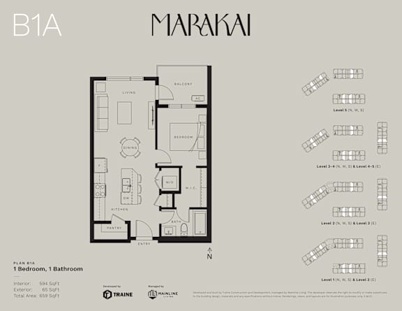 Floor Plan  the floor plan of the apartment