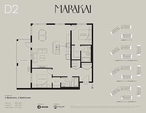 the floor plan of the apartment