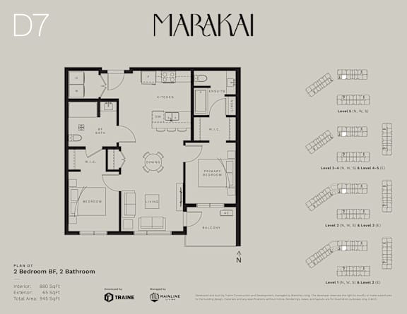 the floor plan of the apartment