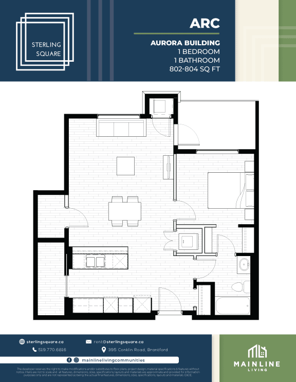 a floor plan of a bedroom apartment