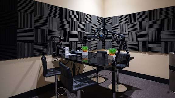 Pod Cast recording room with mic at Tuscan Highlands, Las Vegas, NV, 89141