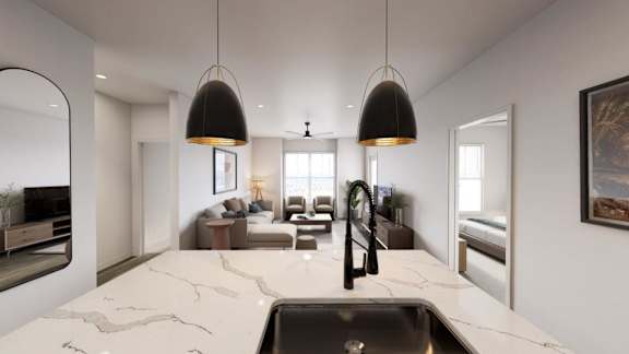 Kitchen Countertop at Terrassa Luxury Apartments, Saint Augustine