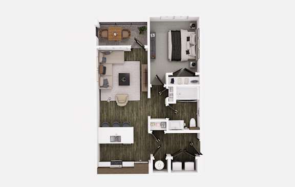 1 bed 1 bath at The Logan Luxury Apartments, Idaho