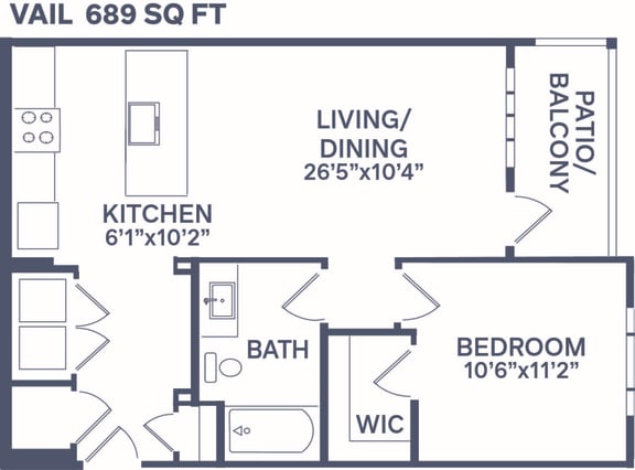 A1 Vail Floor Plan  at Notch66, Colorado, 80504