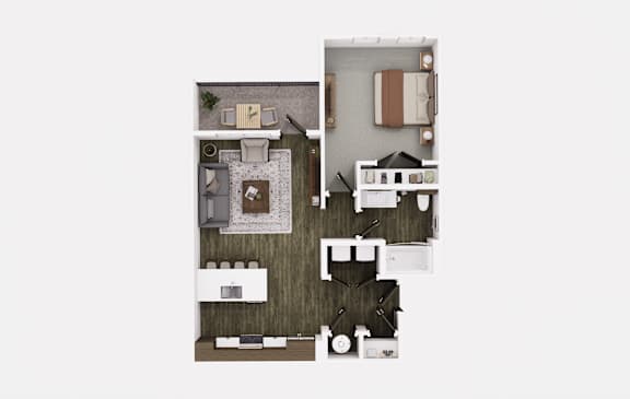 1 bed 1 bath A at The Logan Luxury Apartments, Idaho, 83651