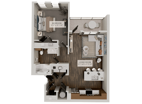 Floor Plan  A2 Floor Plan at Velara Luxury Apartments, Florida, 32081