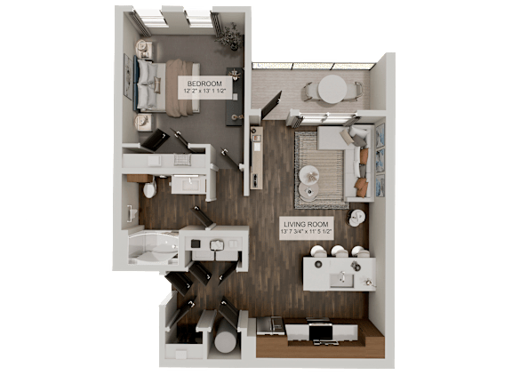 Floor Plan  A2a Floor Plan at Velara Luxury Apartments, Florida, 32081
