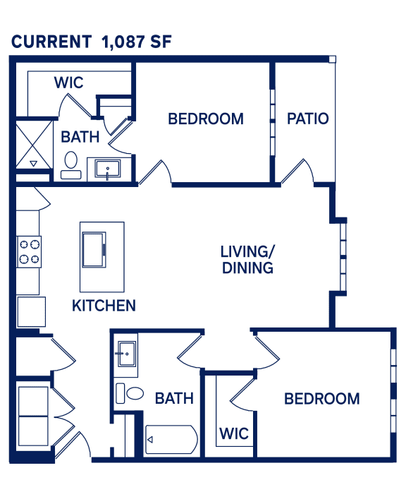 B1a Current Floor Plan at Drift, Daytona Beach, FL, 32117