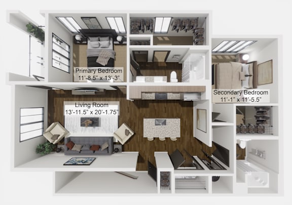 Floor Plan  The Initiator - Upper