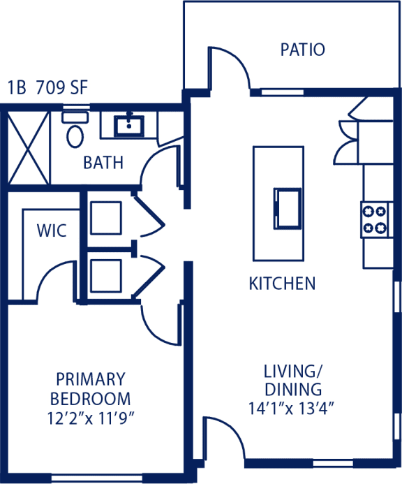 Floor Plan  1B Floor Plan at The Boardwalk at Tradition, Port St Lucie, FL
