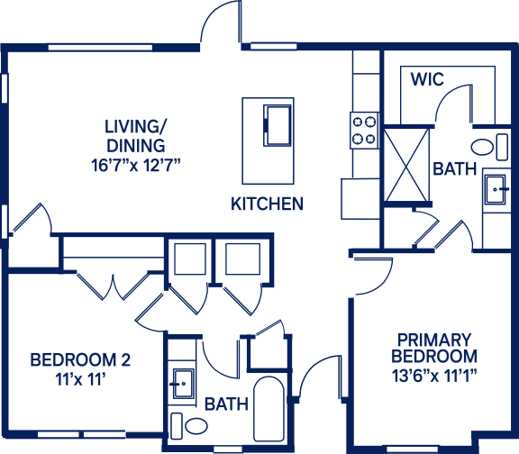 Floor Plan  2A Floor Plan at The Boardwalk at Tradition, Port St Lucie, 34987