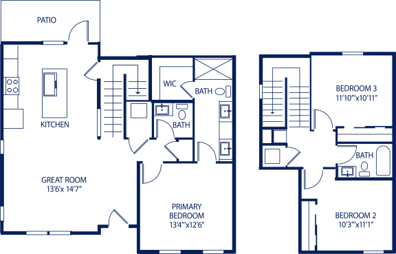 Floor Plan  3A Floor Plan at The Boardwalk at Tradition, Port St Lucie, FL, 34987