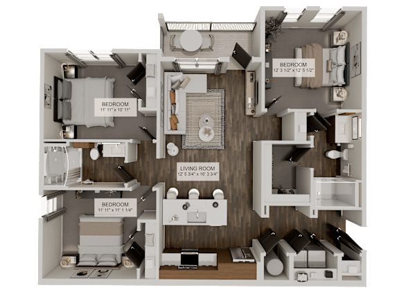 Floor Plan  C1 Floor Plan at Velara Luxury Apartments, Ponte Vedra Beach, FL, 32081