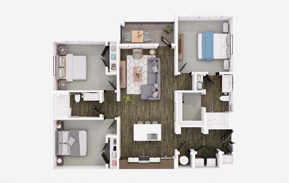 3 bed 2 bath at The Logan Luxury Apartments, Nampa, Idaho