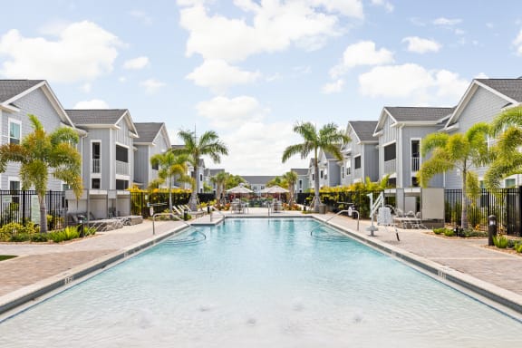 the swimming pool at Palm Grove in Ellenton, FL 34222
