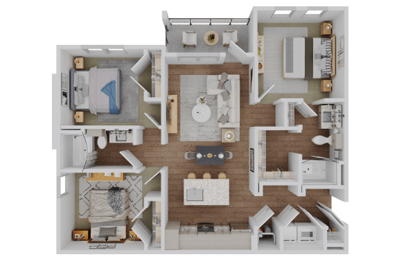 3 bed 2 bath C1 Floor Plan at Standard441, Lady Lake