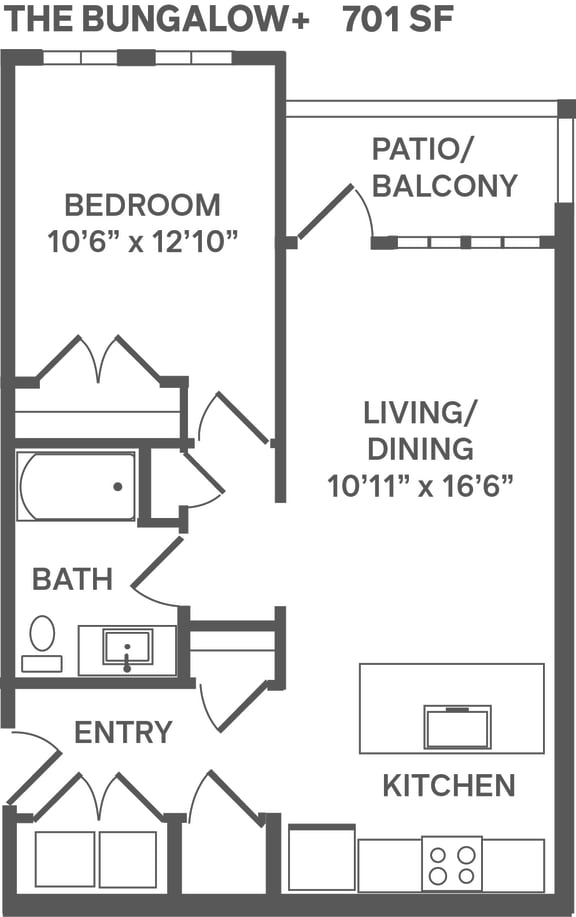 BUNGALOW PLUS Floorplan at The Garrison, Fountain, CO