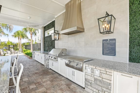 grilling station at Drift, Daytona Beach, FL, 32117