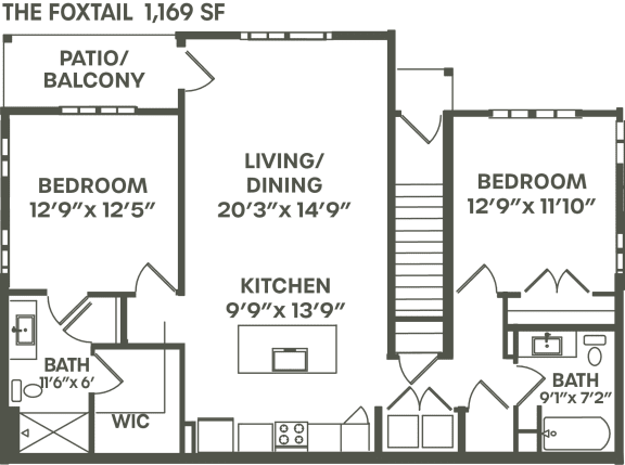 Foxtail Floor Plan at Palm Grove, Florida, 34222
