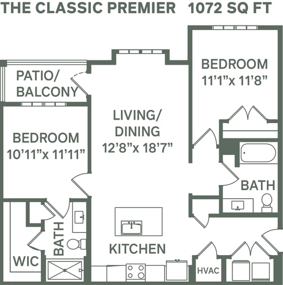 The Classic Premier (B1B) Floor Plan at Premier at West Park, Greeley, 80634