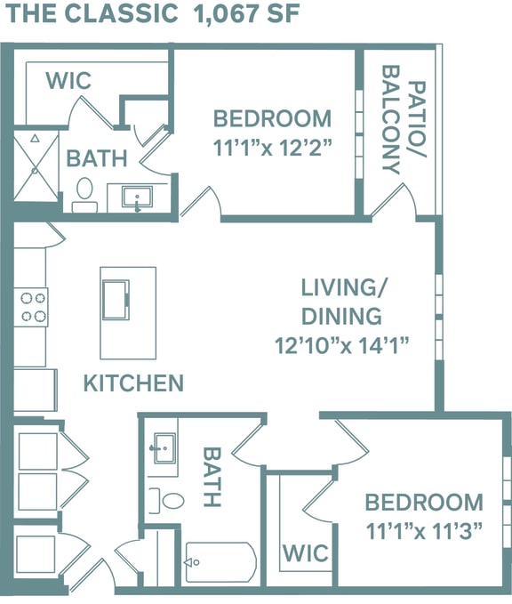 Floor Plan  The Classic Floor Plan at The Quarry, Fort Collins