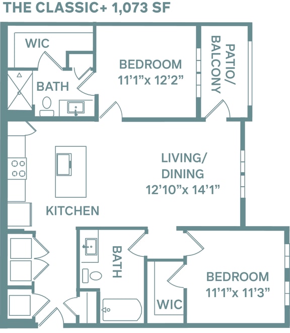 The Classic + Floor Plan at The Quarry, Fort Collins