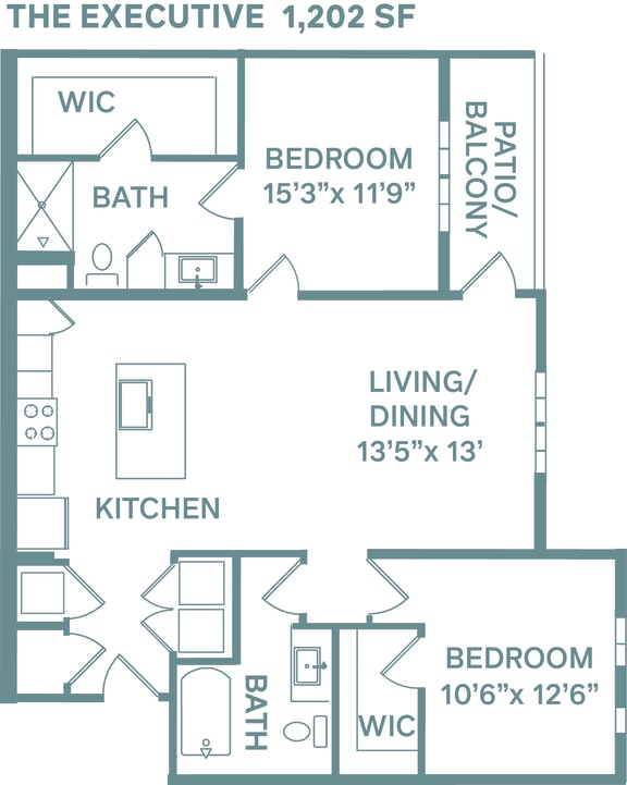 The Executive Floor Plan at The Quarry, Colorado