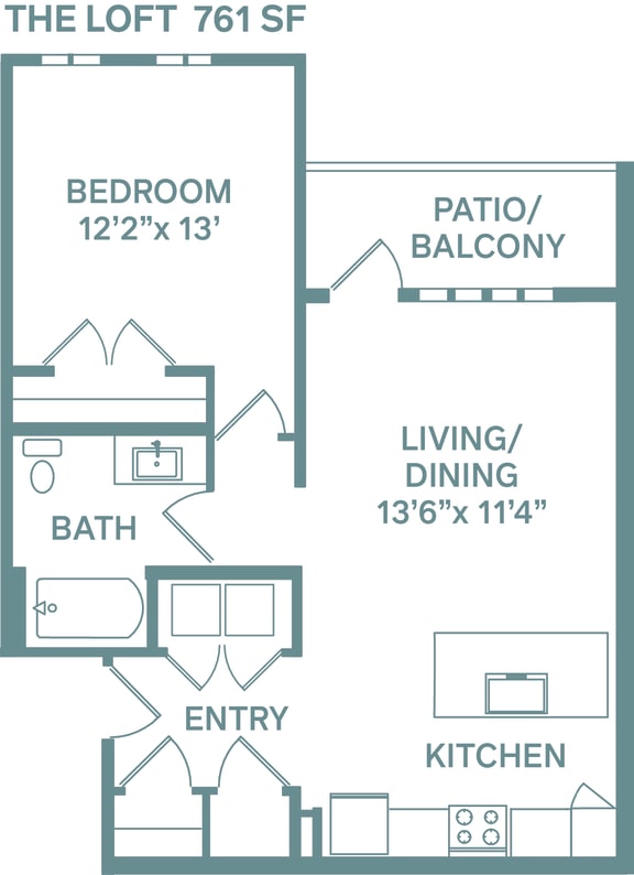 The Loft Floor Plan at The Quarry, Fort Collins Colorado
