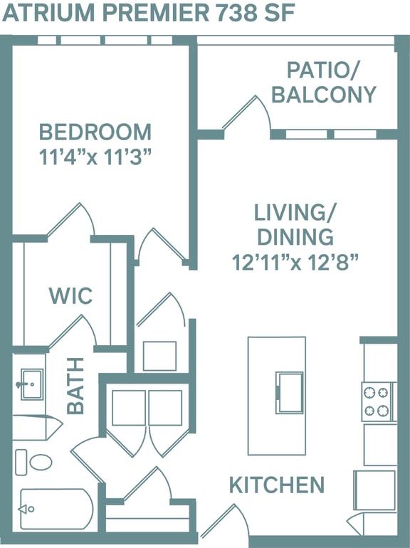 Floor Plan  Atrium Premier Floor Plan  at The Quarry, Colorado